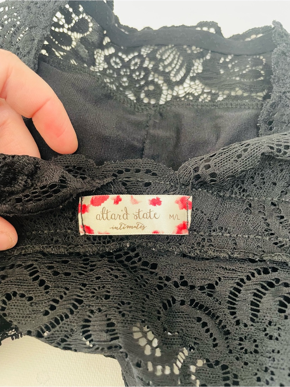 Alter’d State Intimates Black Lace Bralette Bra M/L - Picture 4 of 6